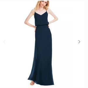 Bill Levkoff Georgia Chiffon V-Neck A-Line Princess Dress